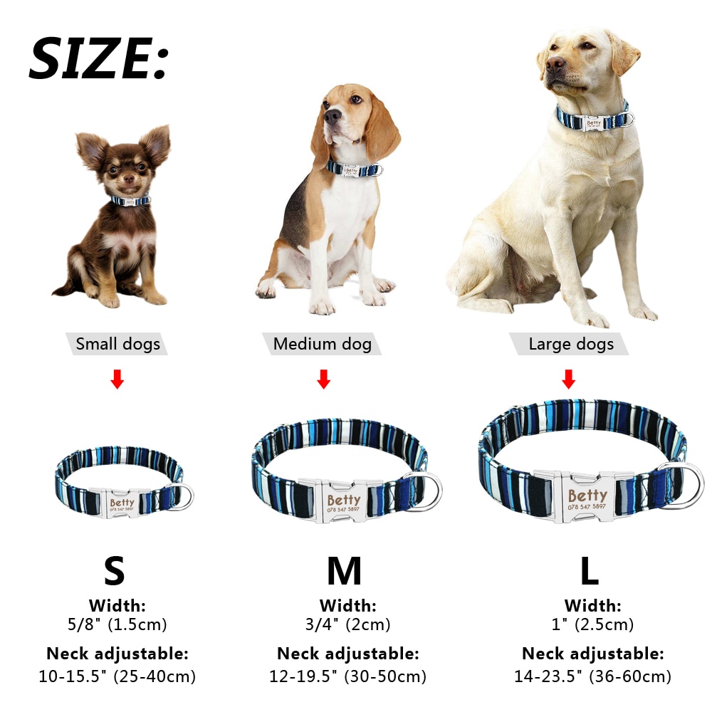 Dog Personalized Nylon Collar